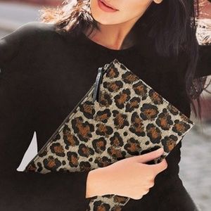 Veronica Beard GWP Leopard Clutch